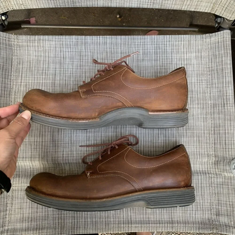 Dansko Josh Oxford Brown Leather Academia Minimalist Gorpcore Heritage Preppy 44
